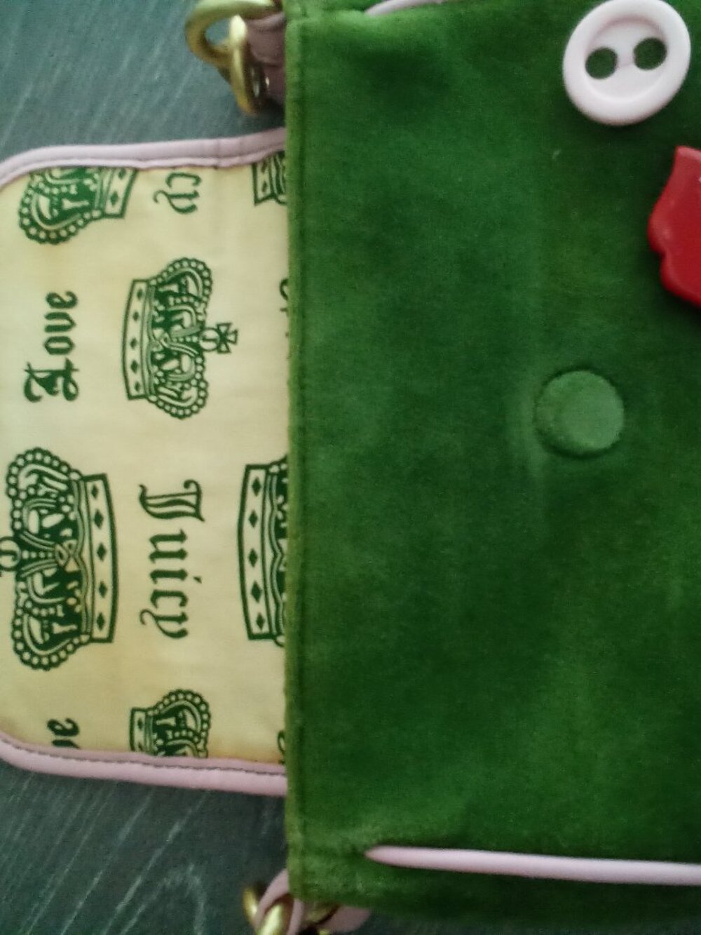 JUICY COUTURE VINTAGE GREEN BAG - Picture 7 of 9